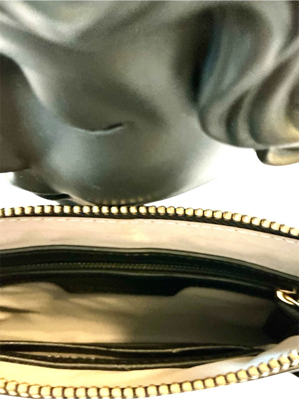 INC International Concepts Black Molyy Party Pouch Wristlet with Tassel Acccents - Picture 5 of 5